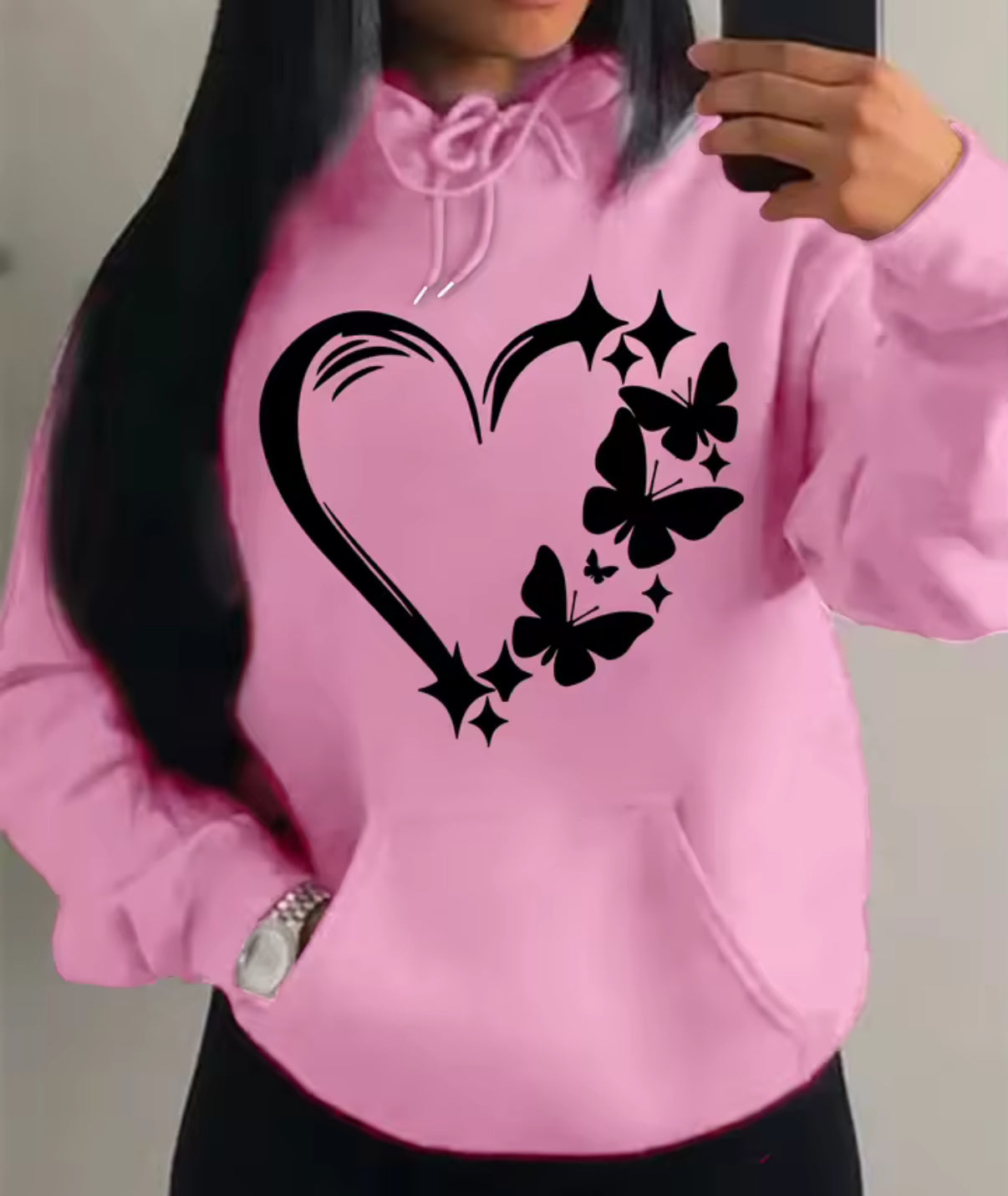 Women’s Heart & Butterfly Hoodie