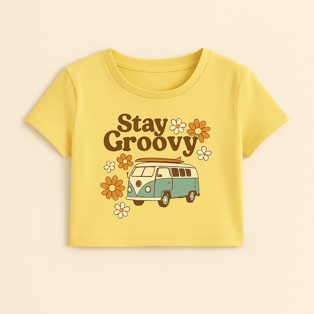 Women’s Graphic Art Crop Top