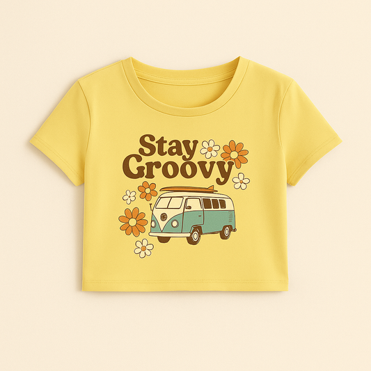 Women’s Graphic Art Crop Top