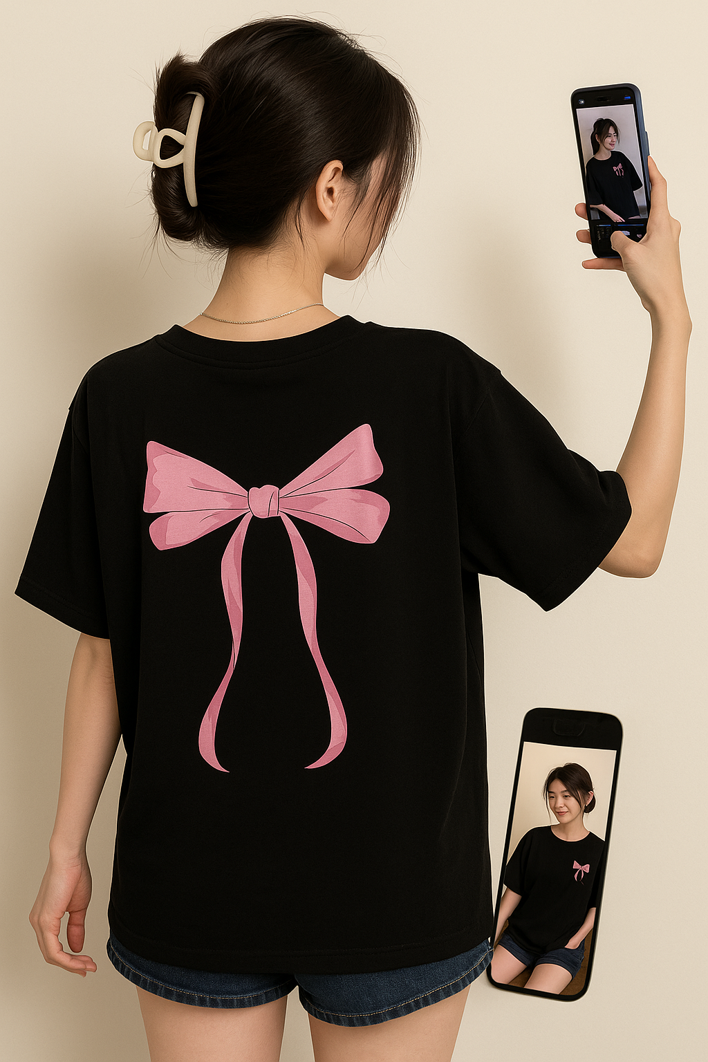 Women's Dual Printed T-shirt