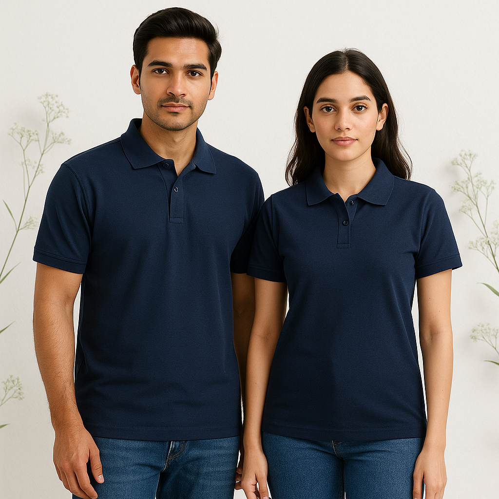 Unisex Plain Basic Polo T-Shirt