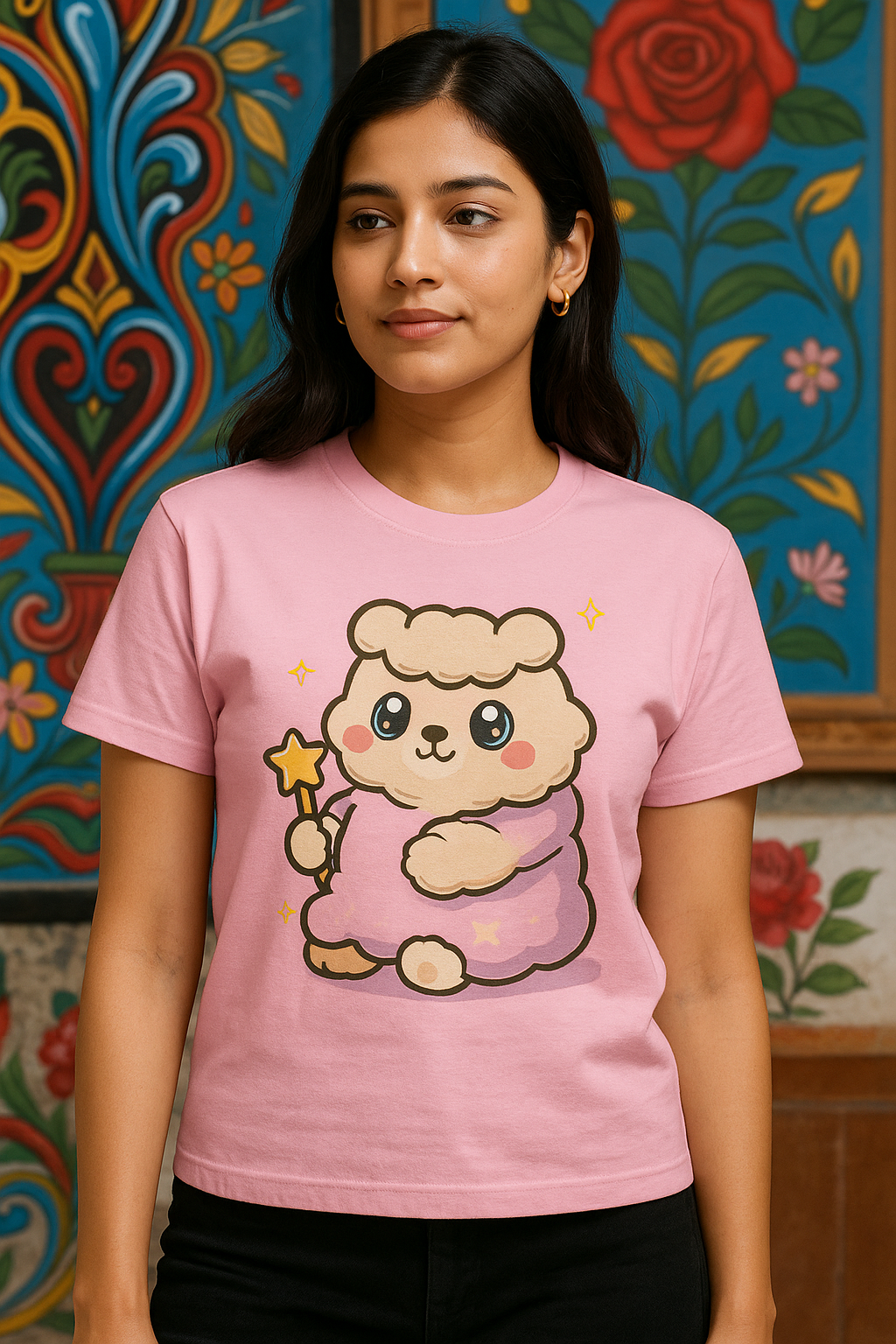Women's Comfy Character Graphic T-Shirt