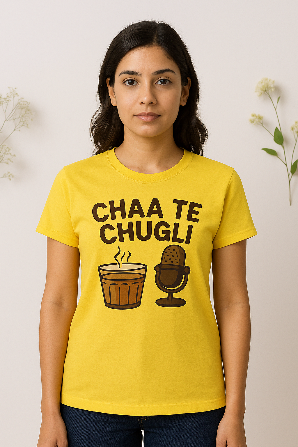 Chaa Te Chugli Graphic Printed T-Shirt