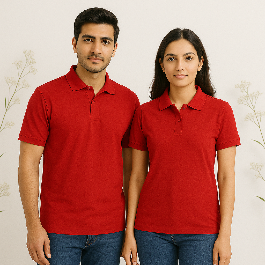 Unisex Plain Basic Polo T-Shirt