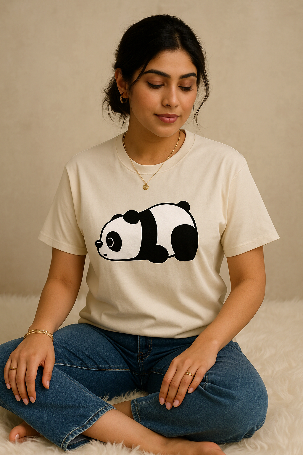 Women's Panda Graphic T-Shirt