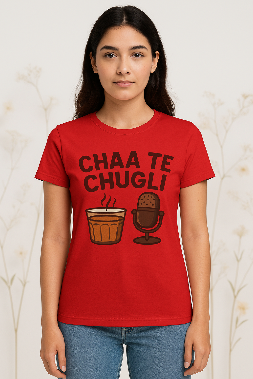 Chaa Te Chugli Graphic Printed T-Shirt