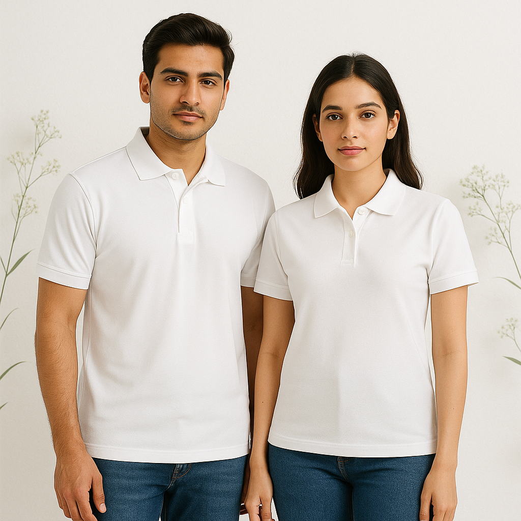 Unisex Plain Basic Polo T-Shirt